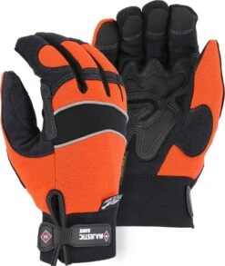 Majestic 2145HOH Hivis Orange Winter Armor Skin Waterproof Mechanic Glove