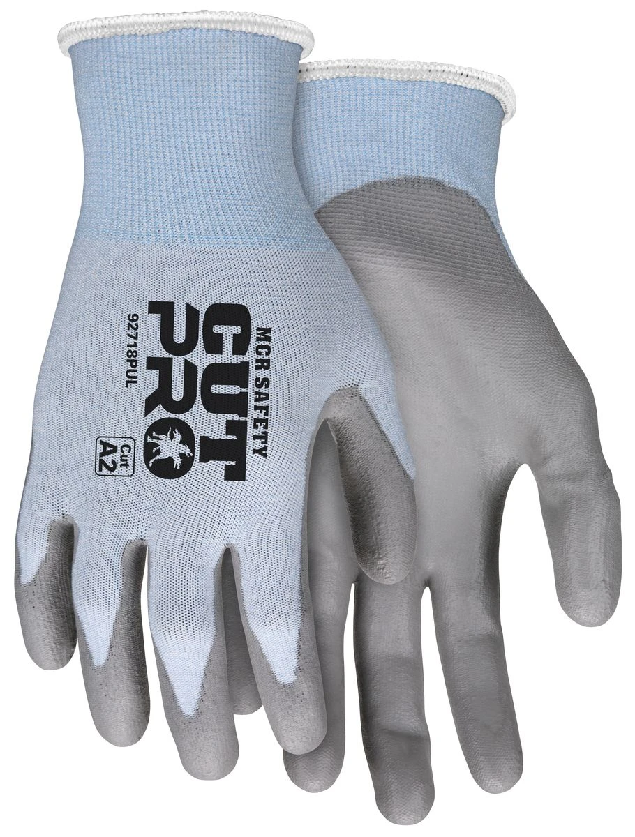 MCR 92718PU Safety Cut Pro A2 Rated Hypermax Glove With PU Palm 1 MCR 92718PU Safety Cut Pro A2 Rated Hypermax Glove With PU Palm