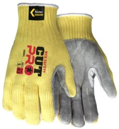 MCR 9686 Safety Cut Pro A3 Rated Kevlar Glove With Split Leather Palm