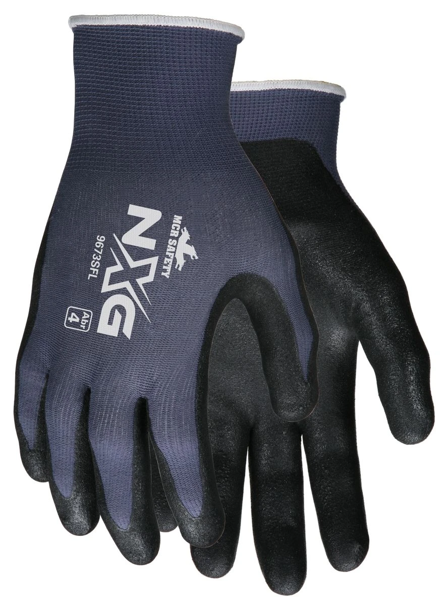 MCR 9673SF NXG 13 Gauge Nylon W/ Sandy Foam Nitrile Palm 1 MCR 9673SF NXG 13 Gauge Nylon W/ Sandy Foam Nitrile Palm