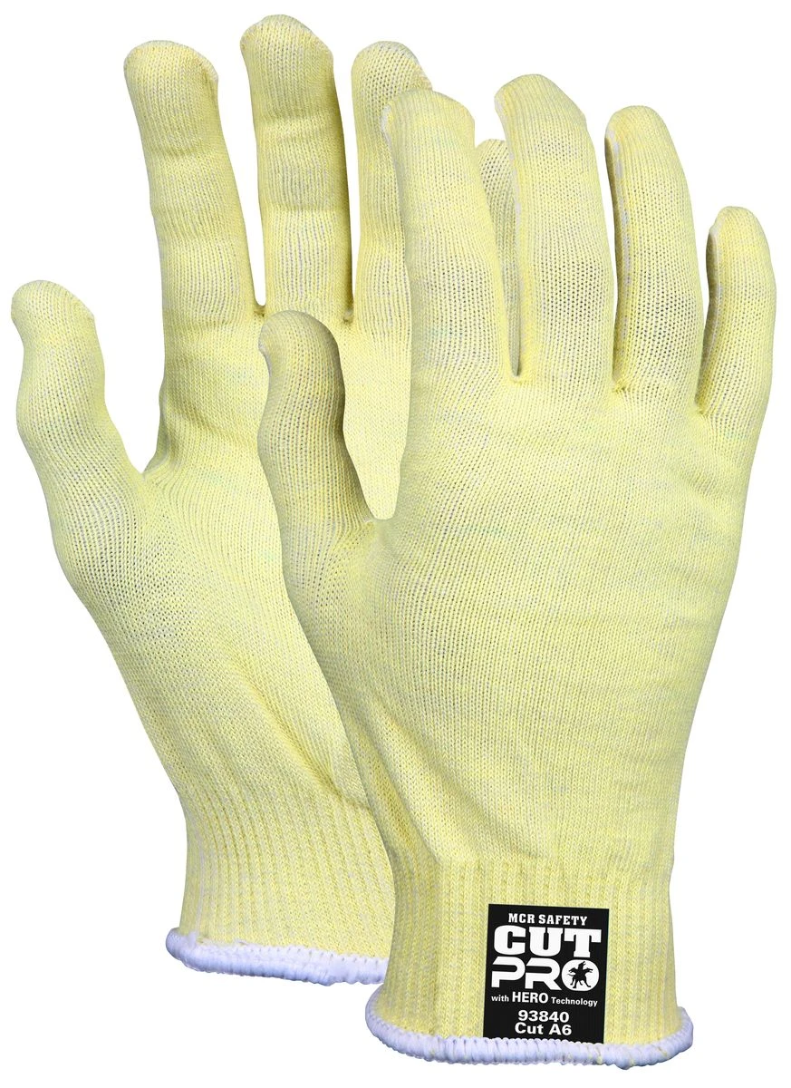 MCR 93840 Cut Pro Hero A6 Cut Rated 13 Gauge Kevlar Glove 1 MCR 93840 Cut Pro Hero A6 Cut Rated 13 Gauge Kevlar Glove