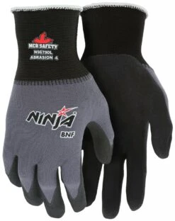 MCR N96790 Memphis Ninja BNF 15 Gauge Nylon Glove W/ Breathable Nitrile Foam Palm