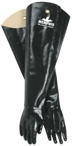 MCR 6950 Neoprene Dipped Blackjack Interlock Lined 31" Shoulder Length Chemical Glove