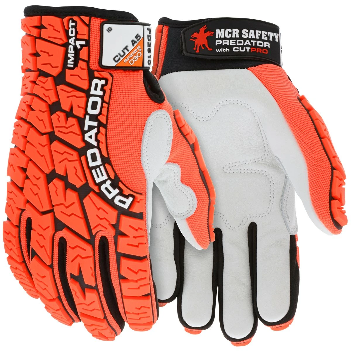 MCR PD2910 Predator A5 Cut Hivis Mechanics Leather Impact Glove With D3O 1 MCR PD2910 Predator A5 Cut Hivis Mechanics Leather Impact Glove With D3O