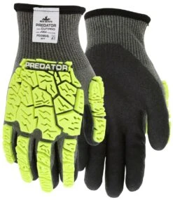 MCR PD3954 Predator Insulated Hivis A7 Cut Aramid Impact HPT Palm