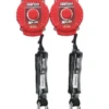 Miller By Honeywell MFLC-3-Z7/9FT 9' Twin Turbo Fall Protection Systems With G2 Connector & Steel Locking Snap Hooks
