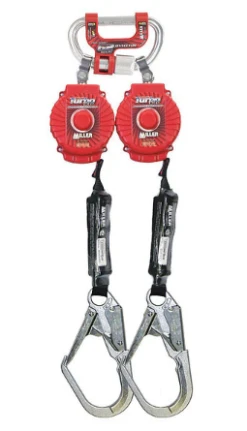 Miller By Honeywell MFLC-4-Z7/6FT 6' Twin Turbo Fall Protection Systems With G2 Connector & Steel Locking Rebar Hooks