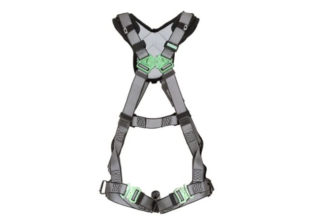 MSA V-FIT Construction Harness Back & Hip D-Rings, Tongue Buckle Leg Straps, Shoulder Padding 1 MSA V-FIT Construction Harness Back & Hip D-Rings, Tongue Buckle Leg Straps, Shoulder Padding