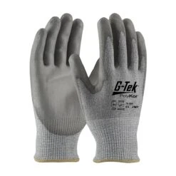 PIP 16-564 G-TEK Gray PolyKor Blended Glove With Polyurethane Grip
