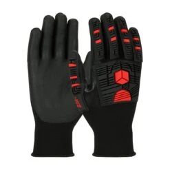 PIP 34-MP155 G-Tek GP Nylon Nitrile Foam Coated Impact Grip Glove