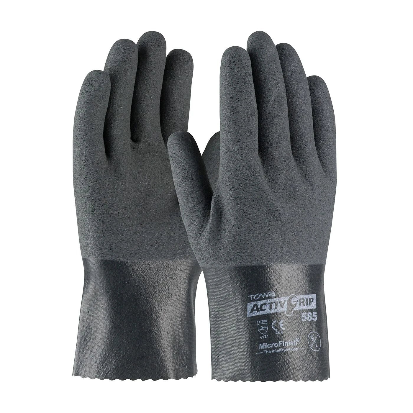 PIP 56-AG585 Towa ActivGrip Cotton Lined Chemical Resistant Gloves 1 PIP 56-AG585 Towa ActivGrip Cotton Lined Chemical Resistant Gloves