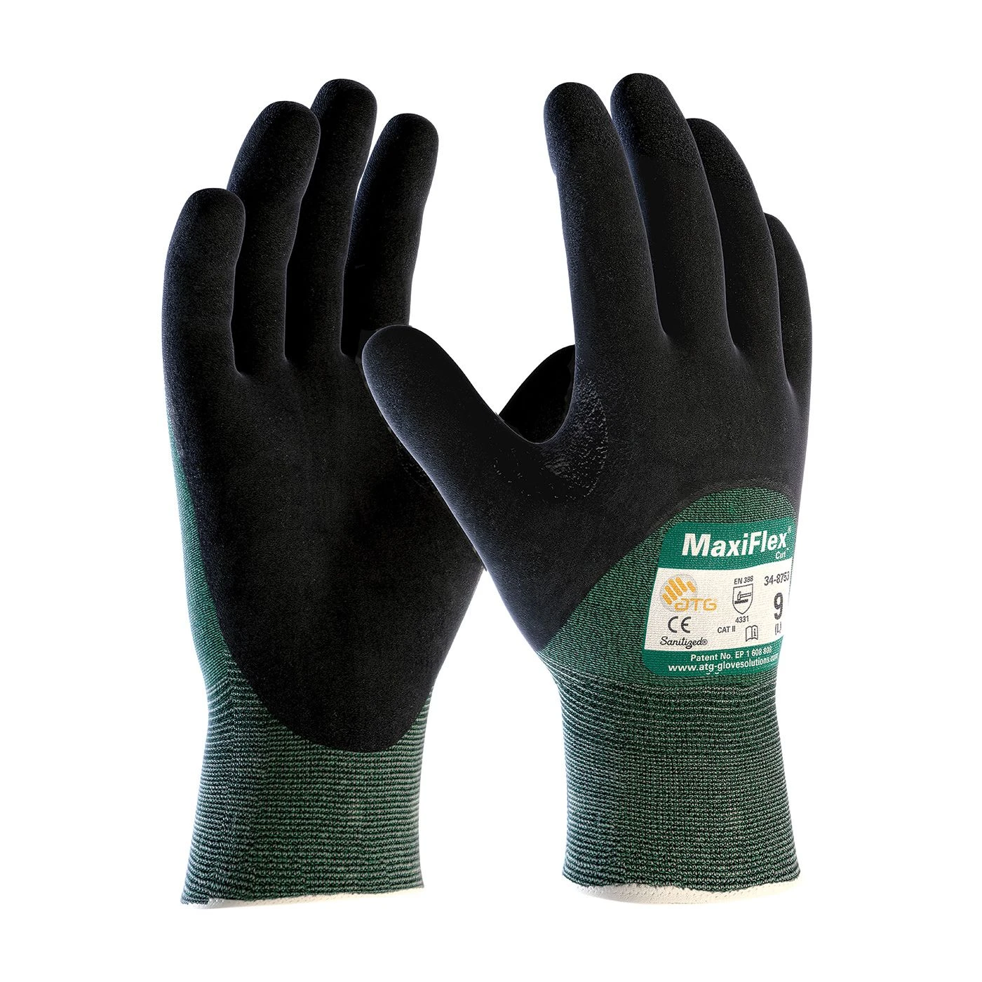 PIP 34-8753 ATG Maxiflex A2 Cut Resistant Glove With Nitrile Microfoam Grip 3/4 Coated 1 PIP 34-8753 ATG Maxiflex A2 Cut Resistant Glove With Nitrile Microfoam Grip 3/4 Coated