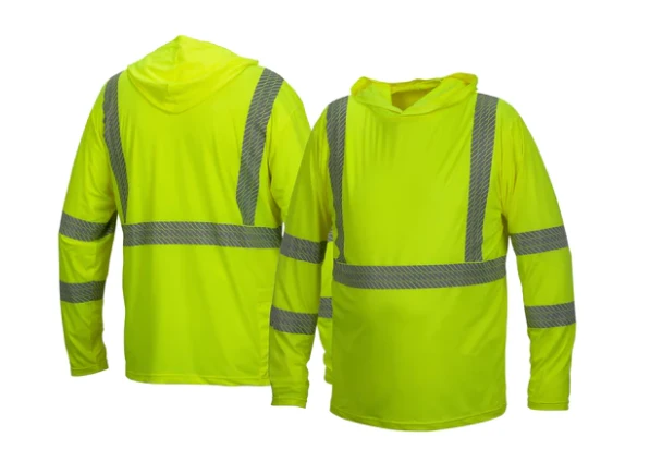 Pyramex RLPH110 Hi-Vis Lime Lightweight Hoodie 1 Pyramex RLPH110 Hi-Vis Lime Lightweight Hoodie