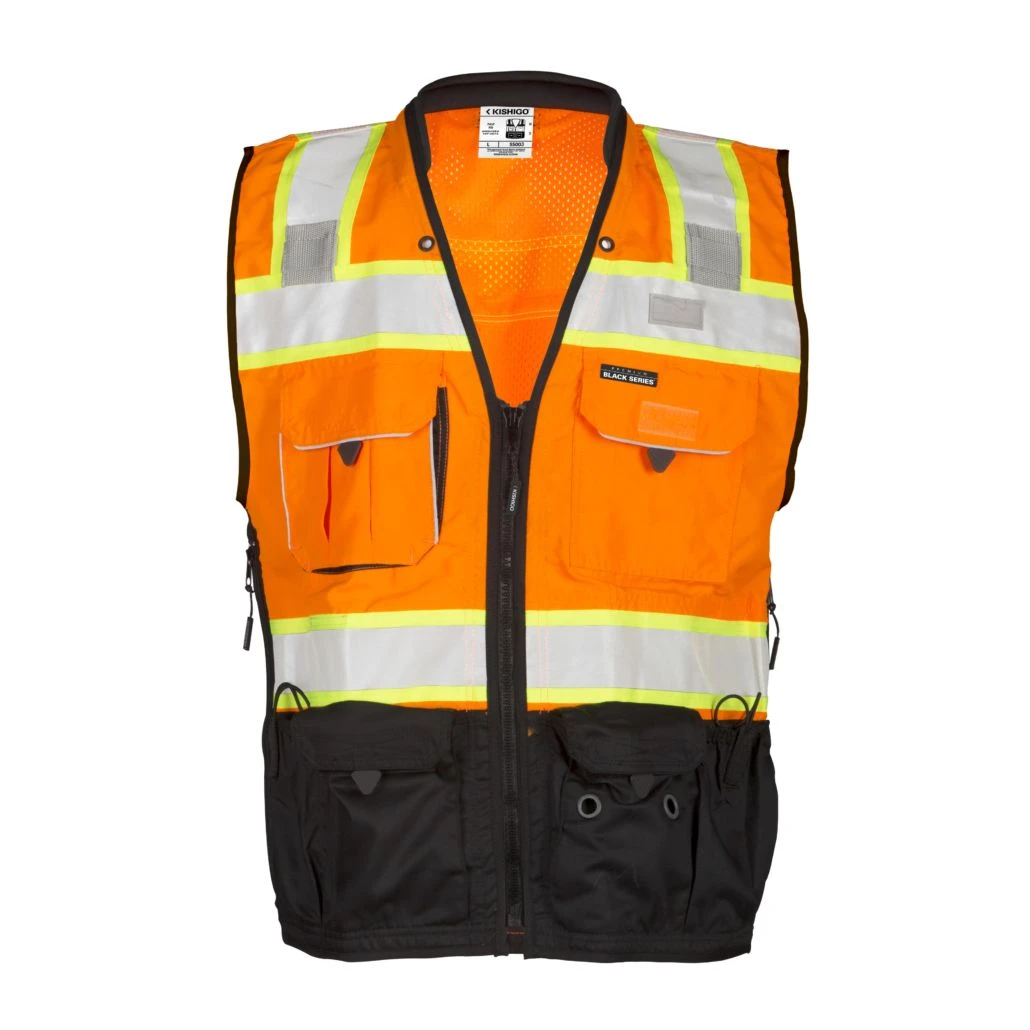 Kishigo S5003 Hi-Vis Orange High Performance Surveyors Vest 1 Kishigo S5003 Hi-Vis Orange High Performance Surveyors Vest