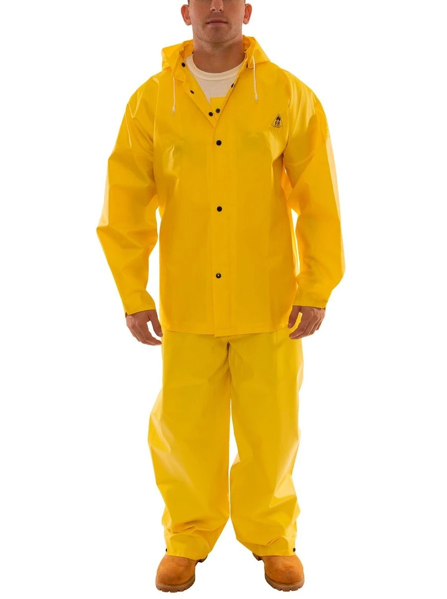 Tingley S56307 Yellow Double Coated PVC On Polyester FR DuraScrim 3-Piece Suit 1 Tingley S56307 Yellow Double Coated PVC On Polyester FR DuraScrim 3-Piece Suit