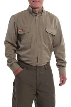 NSA Tecgen SHRA3TGV FR Premium Vented Khaki Shirt
