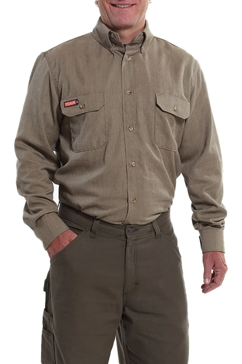 NSA Tecgen SHRA3TGV FR Premium Vented Khaki Shirt 1 NSA Tecgen SHRA3TGV FR Premium Vented Khaki Shirt