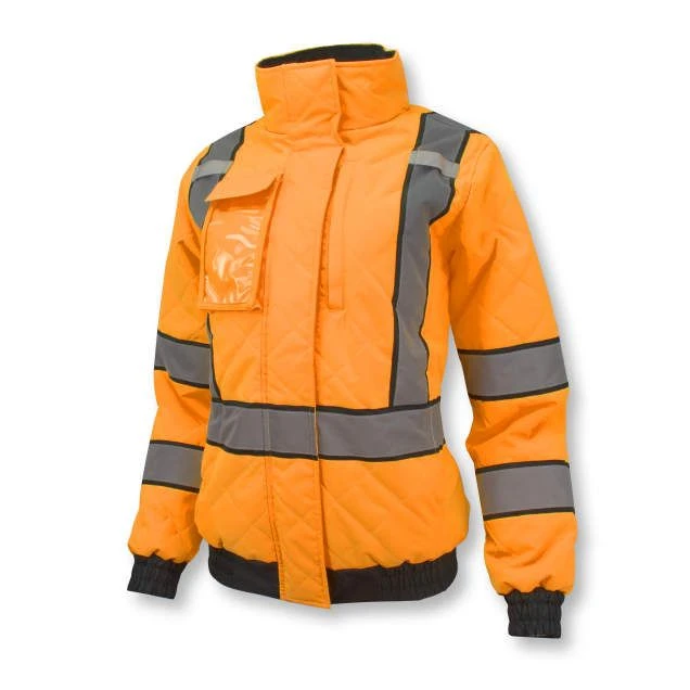 Radians SJ930-3ZOW Women's Hi-Vis Orange Class 3 Quilted Bomber Jacket 1 Radians SJ930-3ZOW Women's Hi-Vis Orange Class 3 Quilted Bomber Jacket
