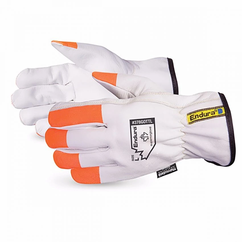 Superior 378GOTTL Endura Hi-Viz Deluxe Grain Goatskin Leather Glove 1 Superior 378GOTTL Endura Hi-Viz Deluxe Grain Goatskin Leather Glove