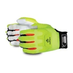 Superior MXGKGHTVB Clutch Gear A5 Cut Mechanics Winter Impact Glove Hi-Viz Goat Grain Palm