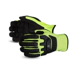 Superior MXVSBLT Hi Viz Clutch Gear Impact Mechanic Glove