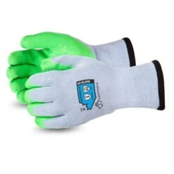 Superior S10LXPB Dexterity A5 Cut 10 Gauge Cotton/Poly Knit With Hi-Viz Latex Punkban Liner
