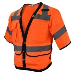 Radians SV59-3 Hi-Vis Orange Type R Class 3 Heavy Duty Surveyor Vest