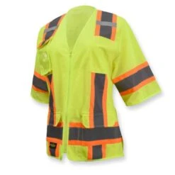 Radians SV63WG Hi-Vis Lime Green Surveyor Type R Class 3 Women's Safety Vest