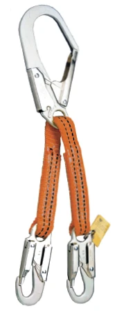 Miller By Honeywell T8221W ANSI Z359-2007 Compliant Web Positioning Assembly W/2-1/4'' Locking Rebar Snap Hook - 3'