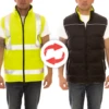 Tingley V26022 Reversible Insulated Vest Changes Between Black And High Visibility Yellow-green Sides