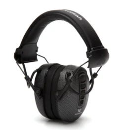 Pyramex VGPME17 Clandestine Black Graphite Pattern Electronic Earmuff NRR 24dB